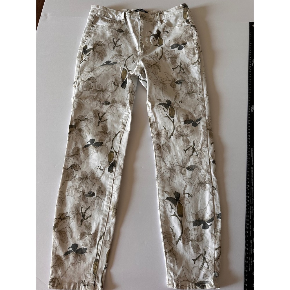 Buffalo David Bitton Floral‎ Print Jeans Size 6/28 Casual Denim